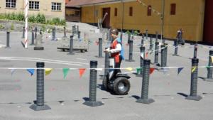 Jackie on Segway track       