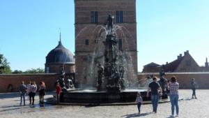 Great statue at Frederiksborg Castle        