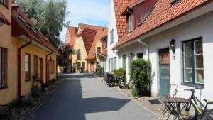 Modern, medieval town: Jakriborg, Sweden    