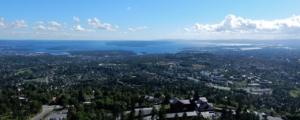 view from Oslo ski jump    