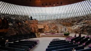 Rock Church interior, Helsinki, Finland     