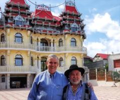 Mike and the owner of the Gypsy mansion          