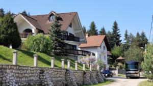 Small road, large houses       