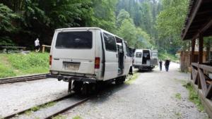 Interesting "train" followed us for a long way   