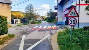 Scary traffic calmers in Slovenia